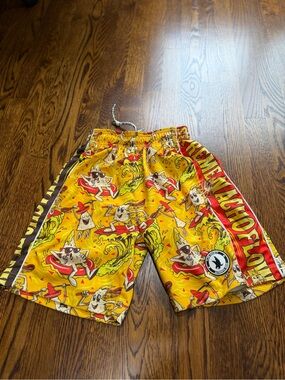 Flow society youth medium nacho yellow boys shorts